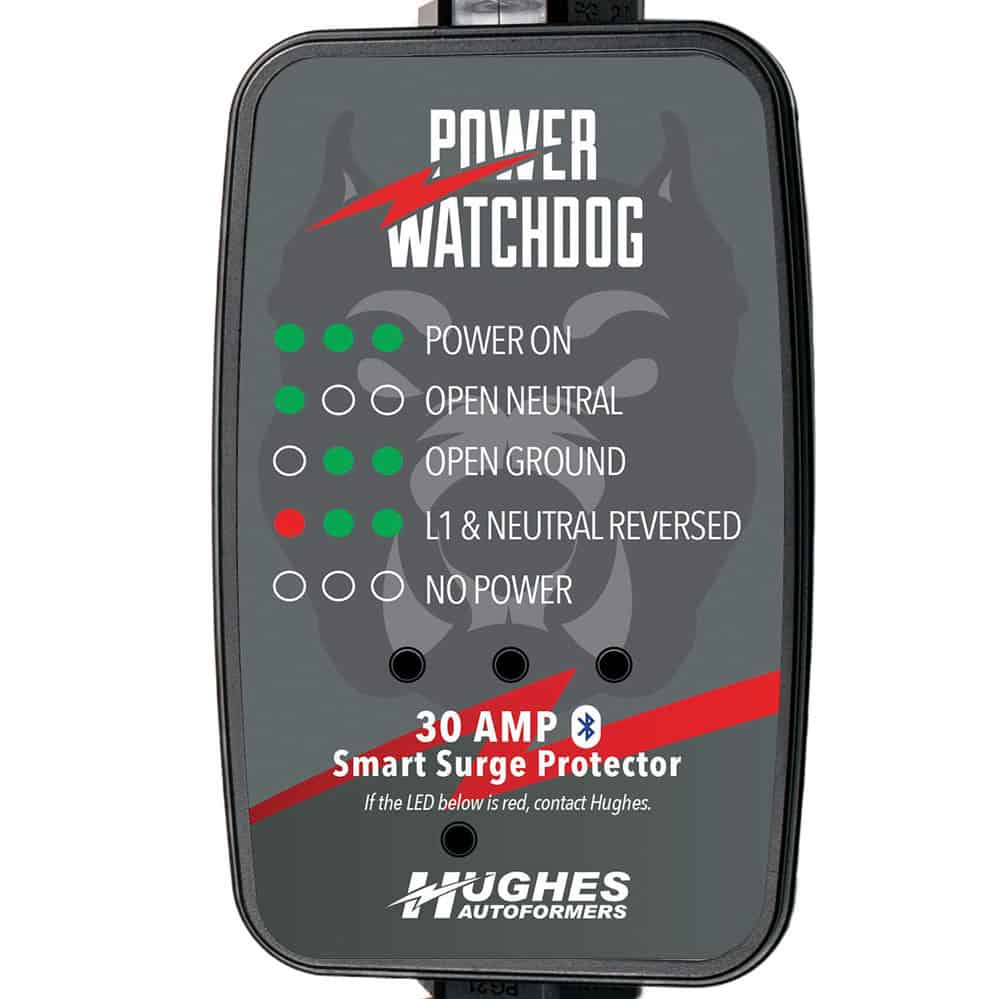 30 Amp Bluetooth Surge Protector – Portable | Hughes Autoformers